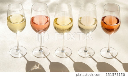 Sparkling Wine Tasting Five Shades of Delight. Sparkling Wine Tasting Five Shades of Delight. 131573150