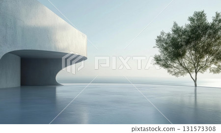 Minimalist Concrete Architecture by the Sea. 131573308