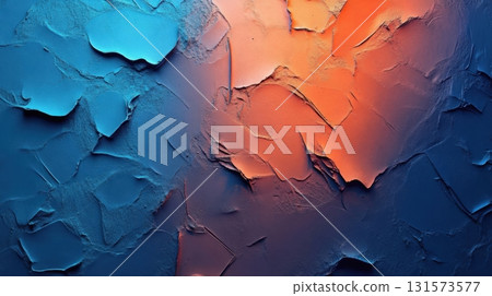 Abstract Blue and Orange Texture. 131573577