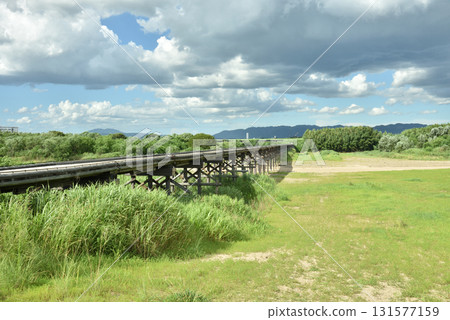 Summer Flow Bridge (Kamizuya Bridge) Yawata City, Kyoto Prefecture Summer Flow Bridge (Kamizuya Bridge) Yawata City, Kyoto Prefecture 131577159