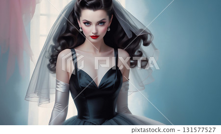 穿黑裙子的女人 - 人工智慧生成素材 穿黑裙子的女人 - 人工智慧生成素材 131577527