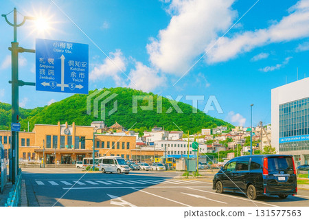 Otaru Station and the blue sky 131577563