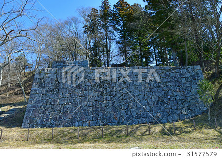 福島縣二本松市二本松城遺址，後門石牆 131577579