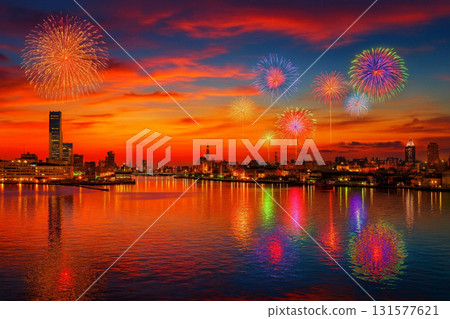 新潟港、朱鷺展覽館等地的煙火大會 131577621