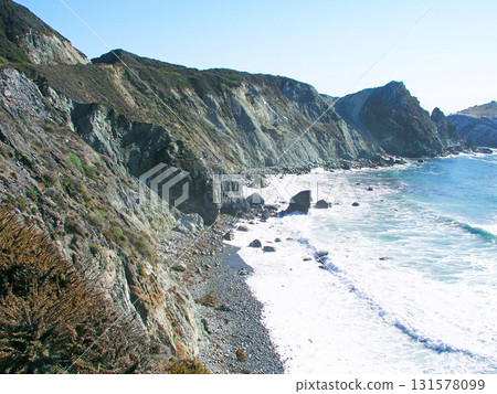 美國加州大蘇爾太平洋海岸的壯麗景色 131578099