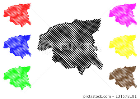 Chlef Province (Provinces of Algeria, Peoples Democratic Republic of Algeria) map vector illustration, scribble sketch Chlef map Chlef Province (Provinces of Algeria, Peoples Democratic Republic of Algeria) map vector illustration, scribble sketch Chlef map 131578191