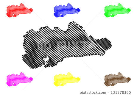 Guantanamo Province (Republic of Cuba, Provinces of Cuba) map vector illustration, scribble sketch Guantanamo map Guantanamo Province (Republic of Cuba, Provinces of Cuba) map vector illustration, scribble sketch Guantanamo map 131578390