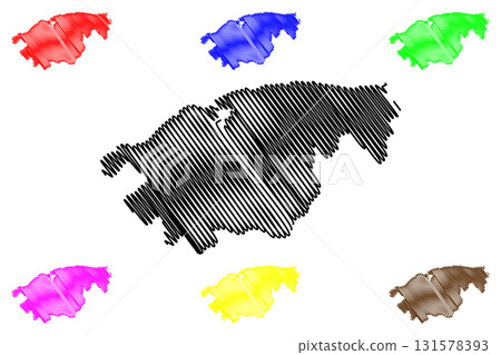 La Habana Province (Republic of Cuba, Provinces of Cuba) map vector illustration, scribble sketch Ciudad de La Habana map 131578393