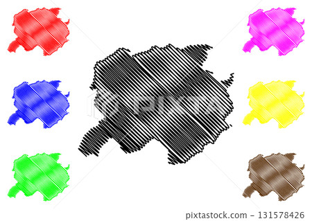 Labe Region (Subdivisions of Guinea, Guinea-Conakry, French Guinea) map vector illustration, scribble sketch Labe map Labe Region (Subdivisions of Guinea, Guinea-Conakry, French Guinea) map vector illustration, scribble sketch Labe map 131578426