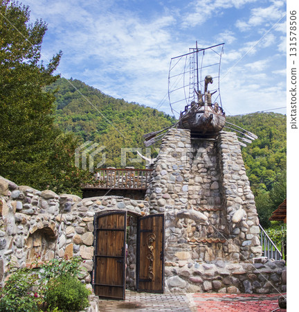 09.09.2025 - Mirveti, Georgia - Entrance to the Temos winery 09.09.2025 - Mirveti, Georgia - Entrance to the Temos winery 131578506