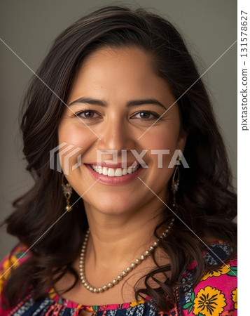 Smiling dark-haired woman 131578627