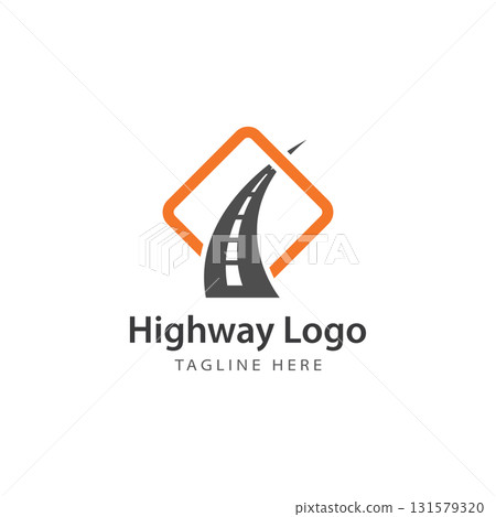 Highway Logo Template  Icon  Symbol - Vector 131579320