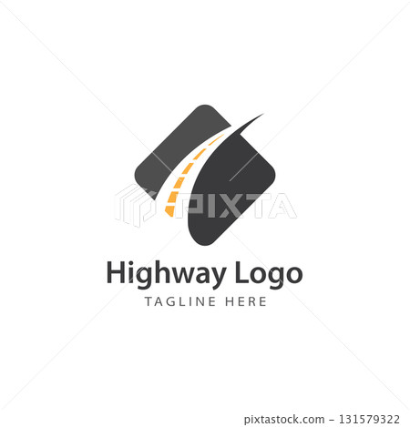 Highway Logo Template  Icon  Symbol - Vector 131579322