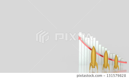 The Rocket for Business concept 3d Rendering. The Rocket for Business concept 3d Rendering. 131579828