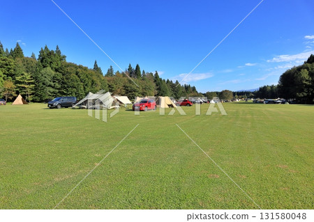 Tents set up on the large lawn Tents set up on the large lawn 131580048