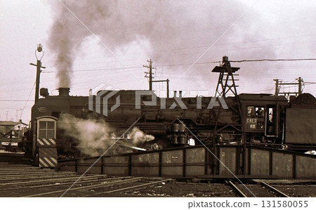 1971: Steam locomotive C62's last winter, C622, Oshamanbe Locomotive Depot, Hakodate Main Line, Hokkaido, archival photograph 1971: Steam locomotive C62's last winter, C622, Oshamanbe Locomotive Depot, Hakodate Main Line, Hokkaido, archival photograph 131580055