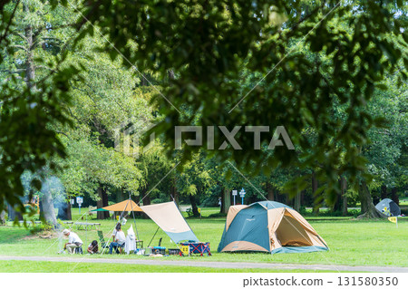 埼玉縣秋瀨公園的夏季風景 埼玉縣秋瀨公園的夏季風景 131580350