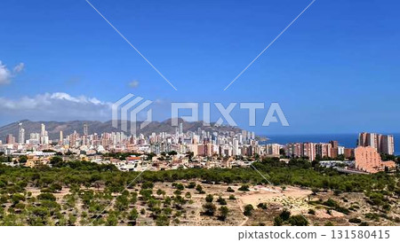Experience the Stunning and Breathtaking Panoramic View of Benidorms Beautiful Coastal Skyline Experience the Stunning and Breathtaking Panoramic View of Benidorms Beautiful Coastal Skyline 131580415