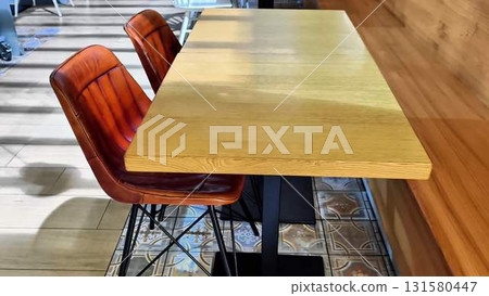 Stylish Caf Table and Chairs Setup for Modern Interiors 131580447