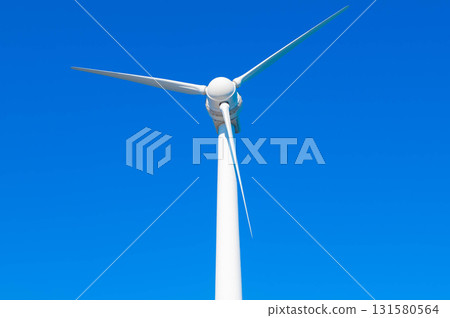 Blue sky and wind power generator 131580564