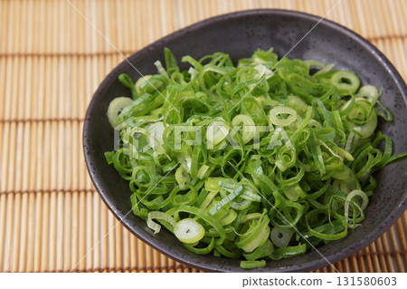 Chopped green onions Chopped green onions 131580603