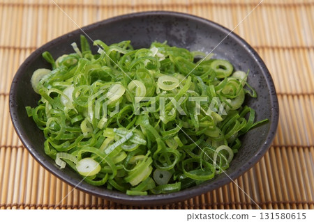 Chopped green onions 131580615