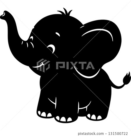 Cute Animal Silhouettes 131580722