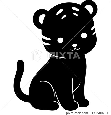 Cute Animal Silhouettes 131580791