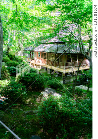 Moss garden by Kobori Enshu at an ancient temple in Omihachiman Moss garden by Kobori Enshu at an ancient temple in Omihachiman 131581674