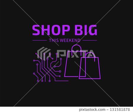 shop big weekend promotion background 131581878