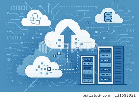 Cloud Computing and Data Center Concept 131581921