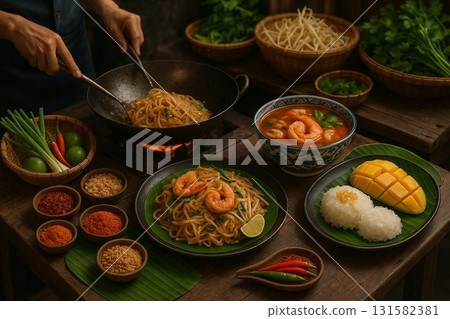 Authentic Thai cuisine Authentic Thai cuisine 131582381