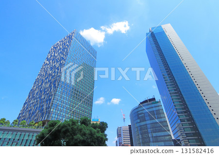 Scenery of skyscrapers in front of Nagoya Station, Nagoya City, Aichi Prefecture 131582416