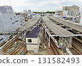 View of Keihan Hirakatashi Station from the observation terrace of Station Hill Hirakata, Hirakata City, Osaka Prefecture 131582493
