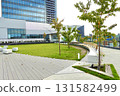 Station Hill Hirakata observation terrace, Hirakata Delta 6F, Hirakata City, Osaka Prefecture, with a view of the lawn of the sky garden 131582499