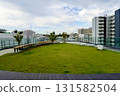 Station Hill Hirakata observation terrace, Hirakata Delta 6F, Hirakata City, Osaka Prefecture, with a view of the lawn of the sky garden 131582504