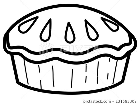 pumpkin pie outline cartoon, pumpkin pie doodle art pumpkin pie outline cartoon, pumpkin pie doodle art 131583302