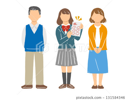 Daughter and parents, career path Daughter and parents, career path 131584346