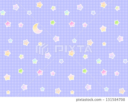 星月無縫圖案 A-4 星月無縫圖案 A-4 131584708