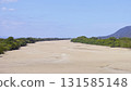 The Hii River during a drought, seen from Mizuho Bridge in Hiikawa-cho, Izumo City 131585148