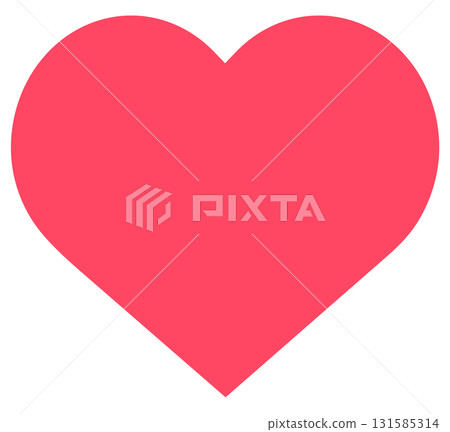 Red heart vector illustration 131585314