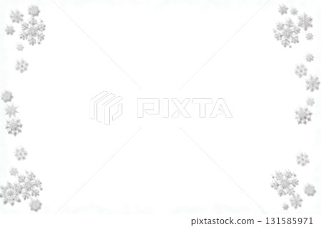Dark blue mystical surface in a frame of white snowflakes Dark blue mystical surface in a frame of white snowflakes 131585971