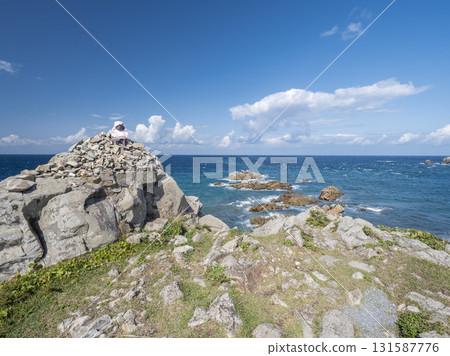 Scenery of Cape Shiriya on a clear autumn day, Higashidori Village, Aomori Prefecture, late September 131587776