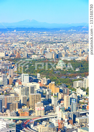 愛知縣名古屋市,摩天大樓鱗次櫛比的名古屋城週邊的風景 愛知縣名古屋市,摩天大樓鱗次櫛比的名古屋城週邊的風景 131588780