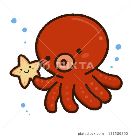海星和章魚 海星和章魚 131589290
