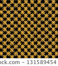 Luxury Seamless Thai Golden Ornament on Black Background 131589454