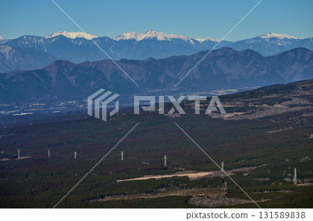 從阿席達卡山脈的越前山出發：南阿爾卑斯山和天子山脈的雪山 131589838