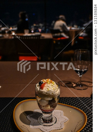 Mount Moiwa Ropeway Observation Deck Restaurant Night View Night Parfait 131589884
