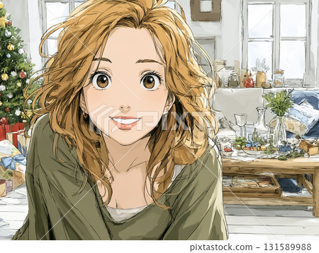 Miyu 和孩子們在家享受聖誕節 131589988