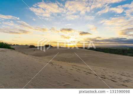 Beautiful landscape of Big Drift Sand Dune in Wilsons Promontory, Australia. 131590098
